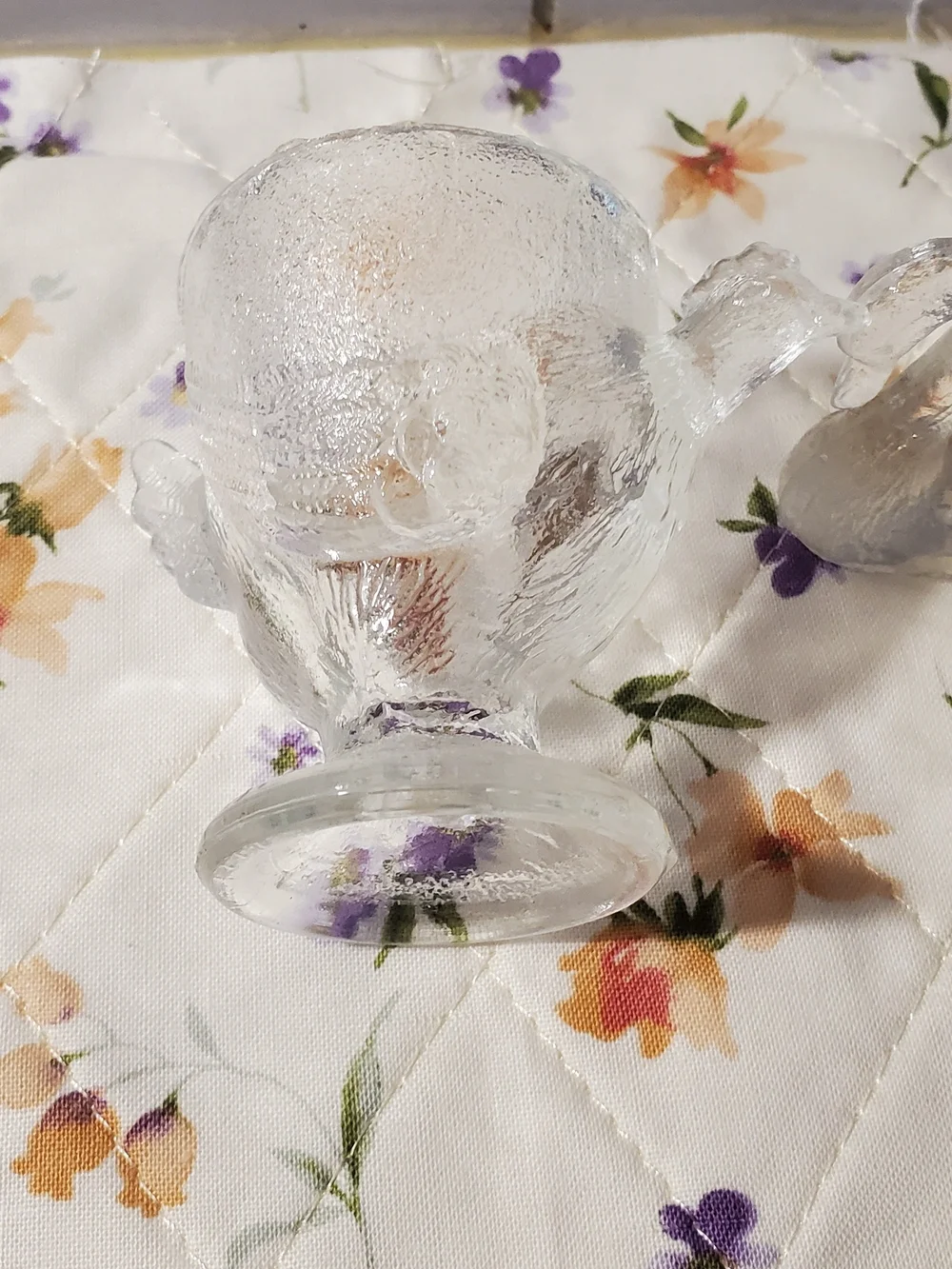 Clear Glass Swan & Chickwn Shot Glass Set